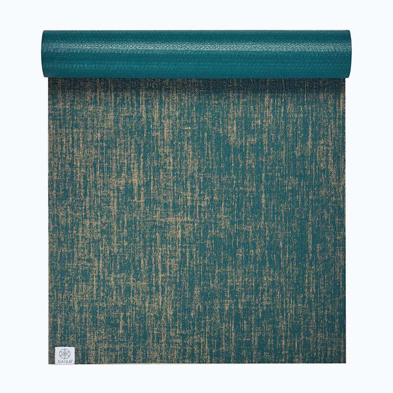 Постелка за йога Gaiam Jute 6 mm blue 2