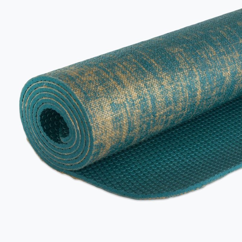 Постелка за йога Gaiam Jute 6 mm blue 5
