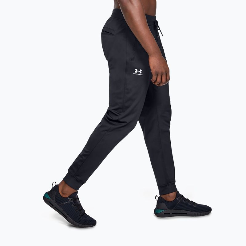 Мъжки панталон Under Armour Sportstyle Tricot Jogger black/white 4