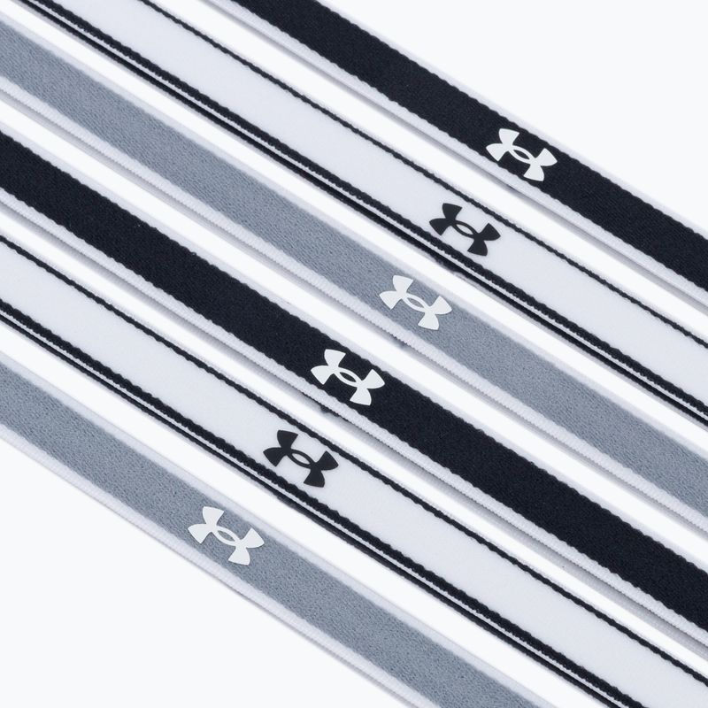 Under Armour Ua Мини ленти за глава 0.4  6бр. сиво-черно-бяло 1286016-005 3