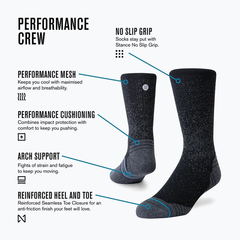 Чорапи Stance Icon Sport Crew black 4