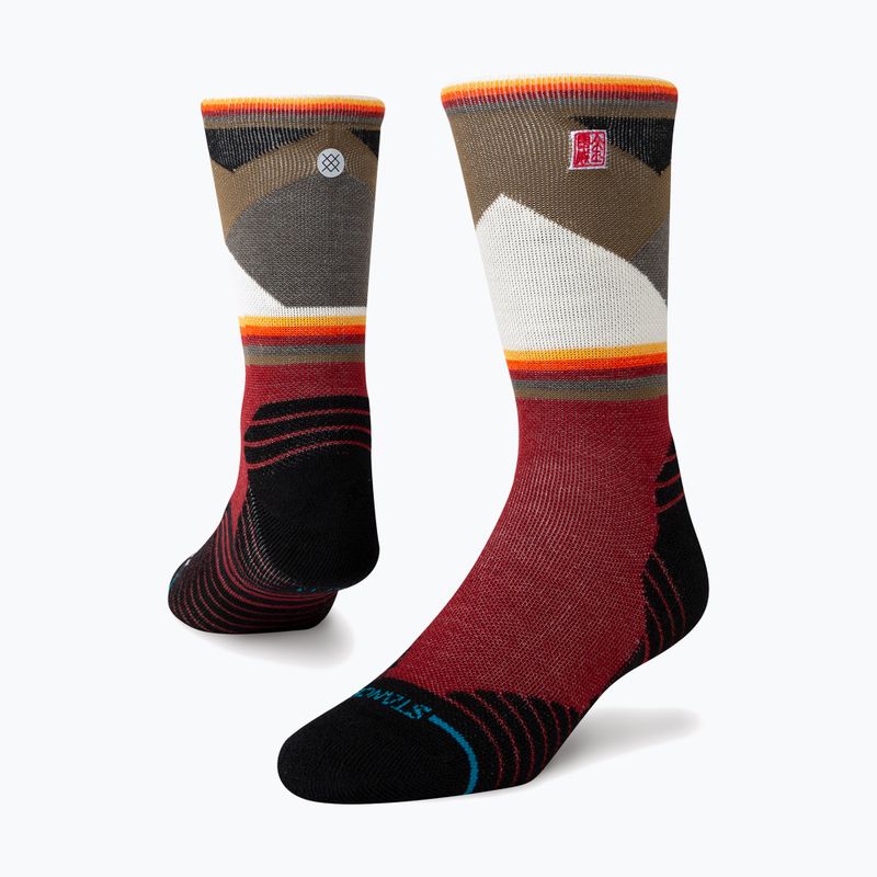 Чорапи за бягане Stance Jimmy Chin Mid Wool Crew red