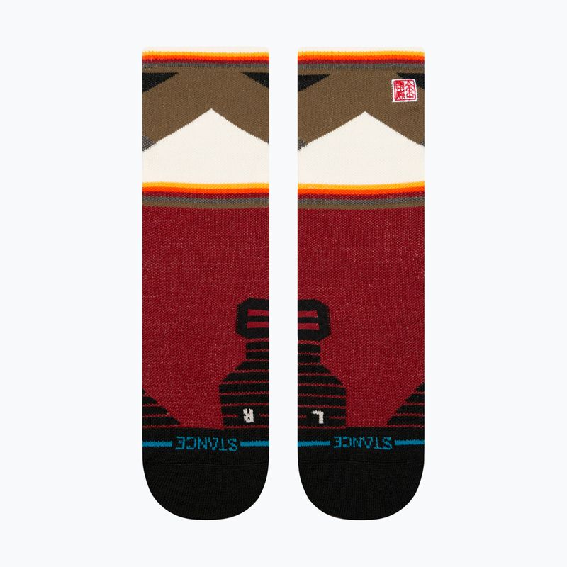 Чорапи за бягане Stance Jimmy Chin Mid Wool Crew red 2