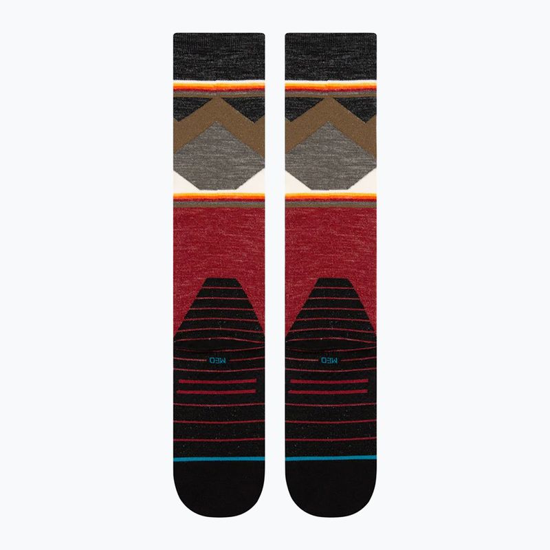 Stance Jimmy Chin Ultralight Wool Snow червени ски чорапи 3