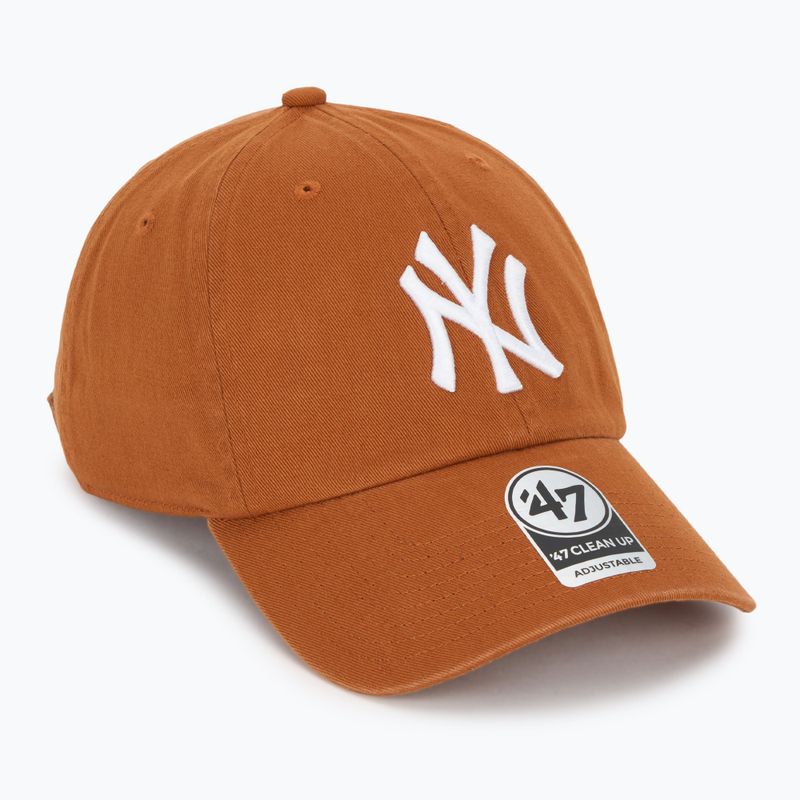 47 Марка MLB New York Yankees CLEAN UP изгоряла оранжева бейзболна шапка