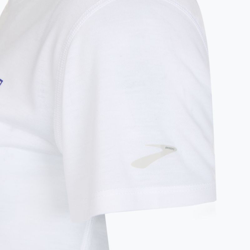 Блуза за бягане Brooks за Международния ден на жената - бяла/лилава/оранжева 3