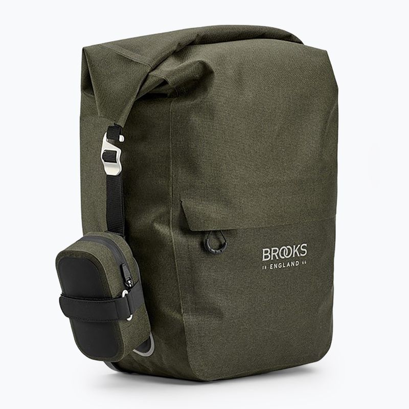Чанта за велосипед Brooks England Scape Pannier Large 18-22 l mud green 5