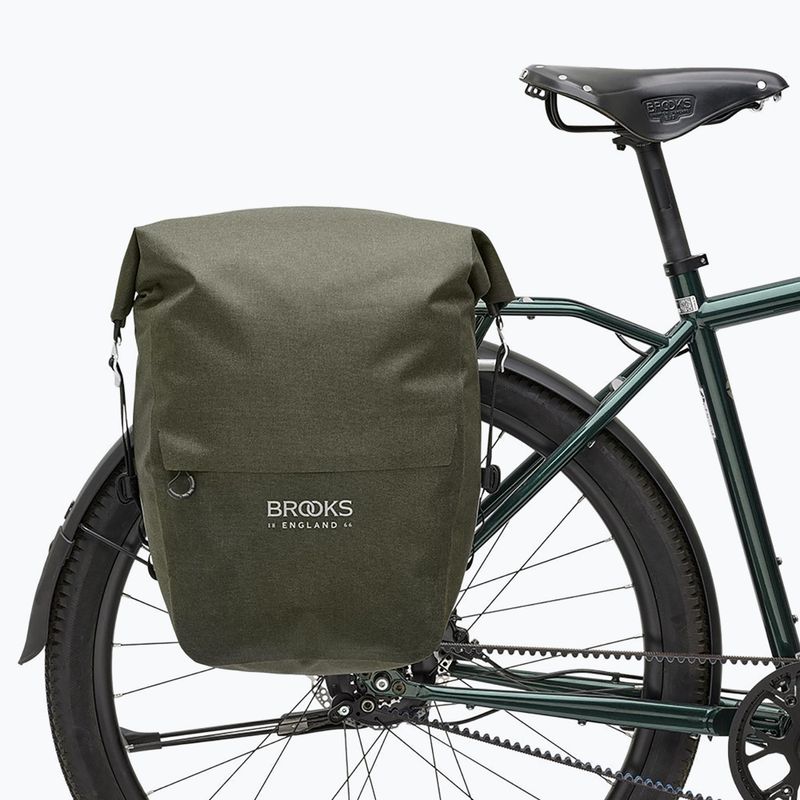 Чанта за велосипед Brooks England Scape Pannier Large 18-22 l mud green 6