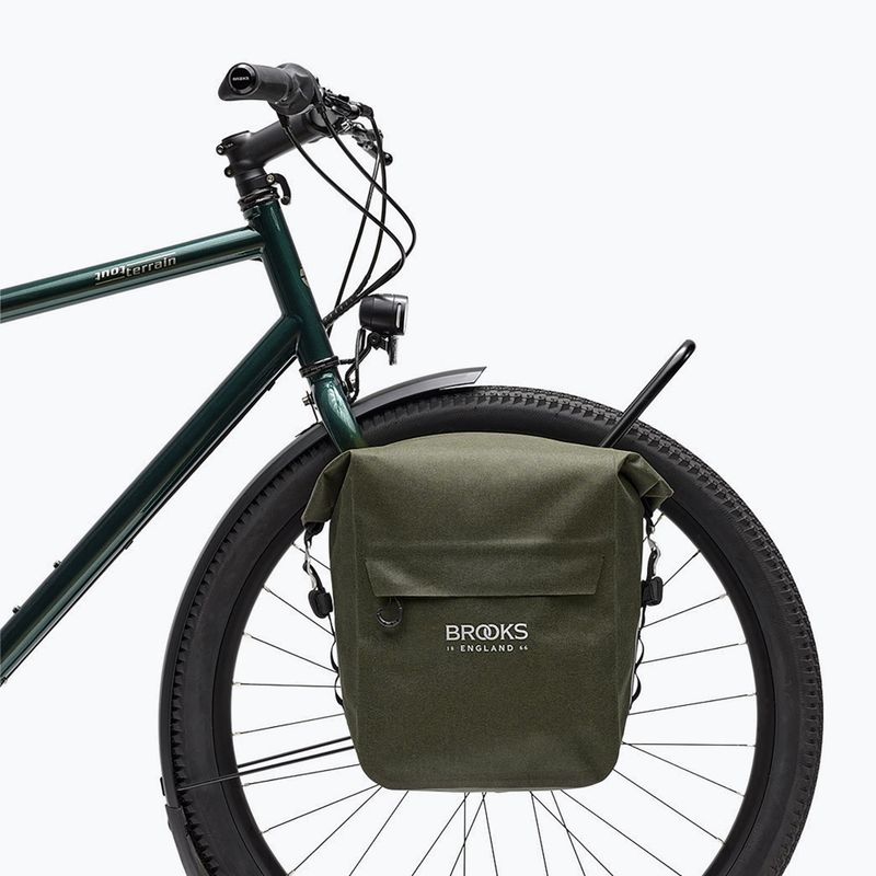 Чанта за велосипед Brooks England Scape Pannier Small 10-13 l mud green 6