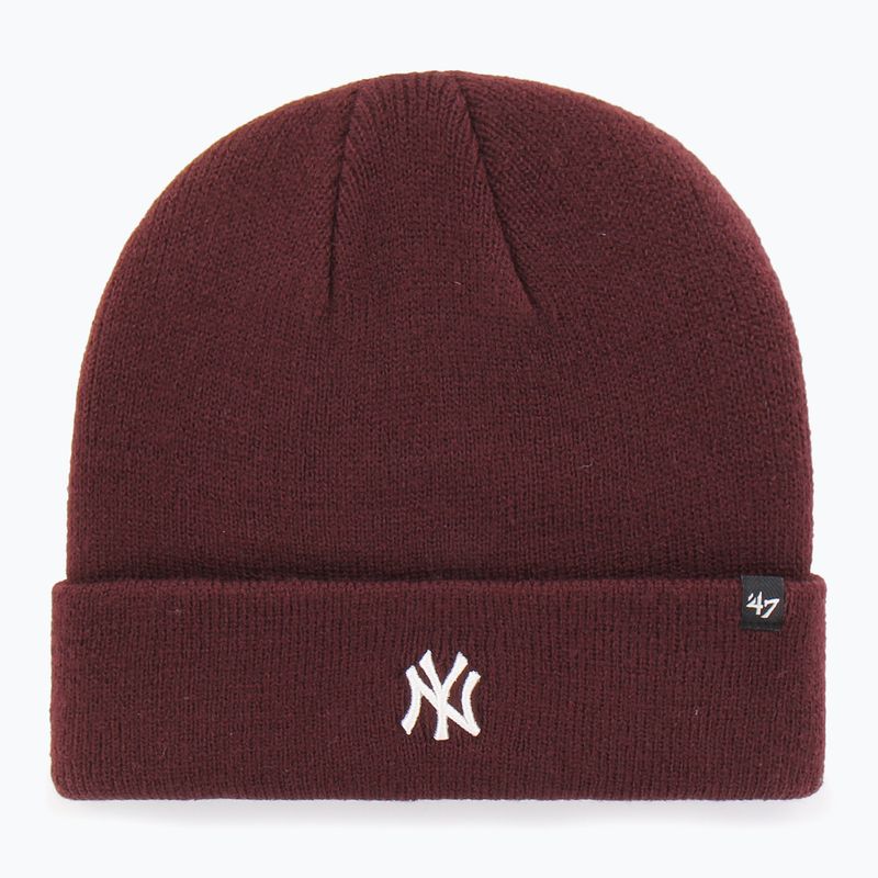 Зимна шапка 47 Brand MLB New York Yankees Centerfield dark maroon