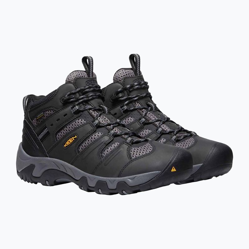 Мъжки ботуши за трекинг KEEN Koven Mid WP black/steel grey 11