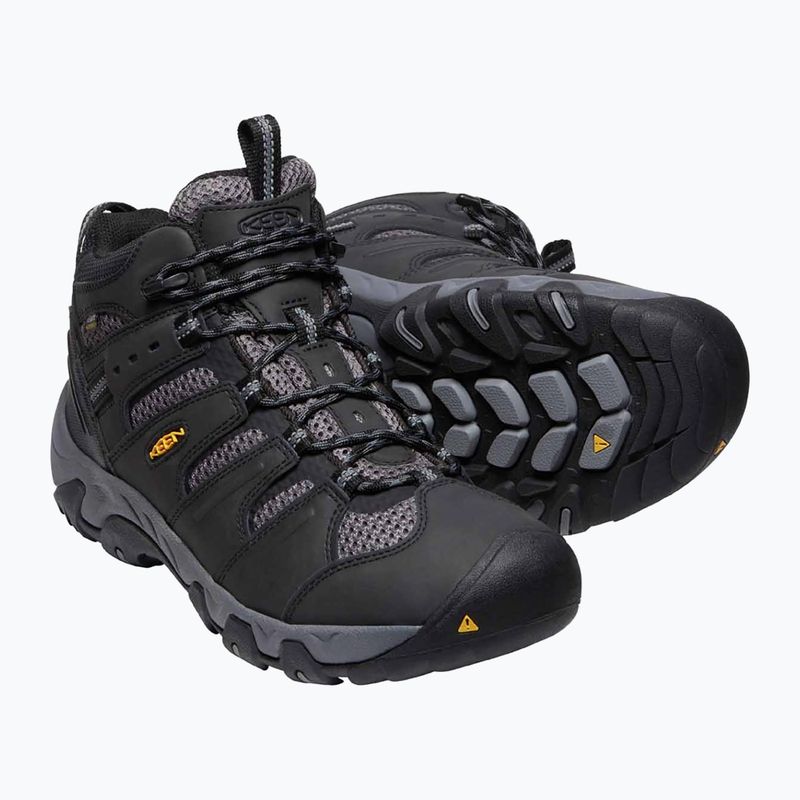 Мъжки ботуши за трекинг KEEN Koven Mid WP black/steel grey 15