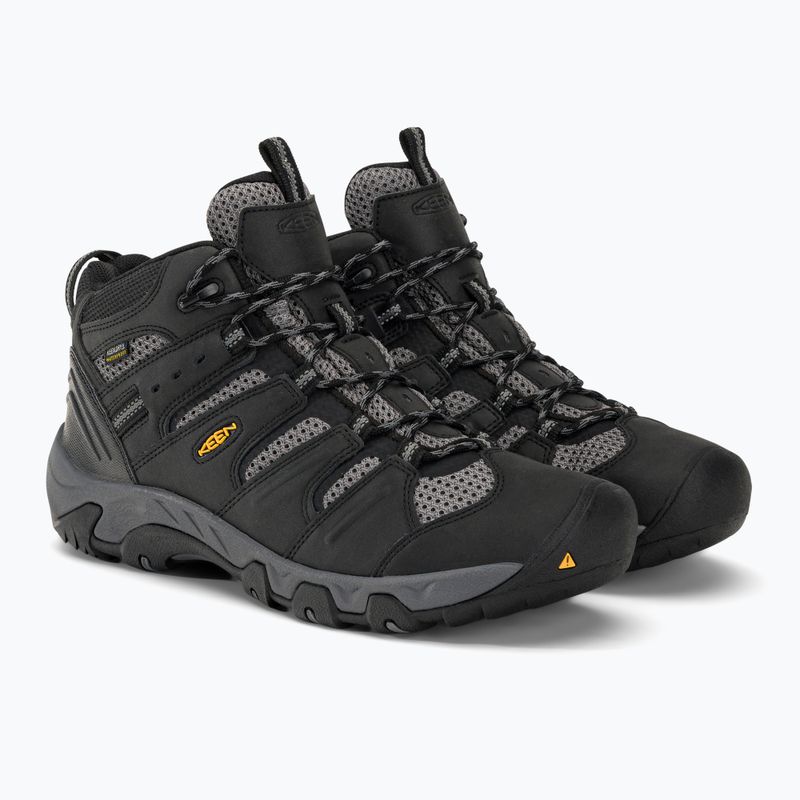 Мъжки ботуши за трекинг KEEN Koven Mid WP black/steel grey 4