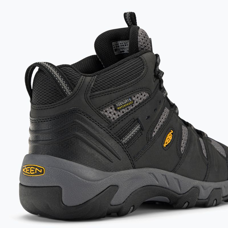 Мъжки ботуши за трекинг KEEN Koven Mid WP black/steel grey 9
