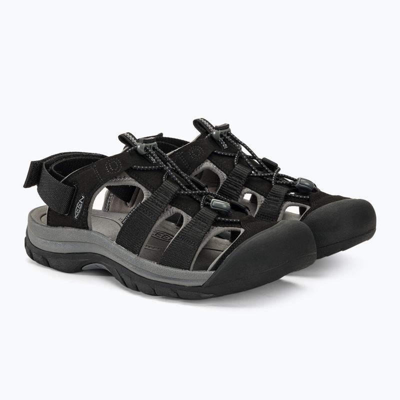 Мъжки сандали KEEN Rapids H2 за трекинг черно/стоманено сиво 4