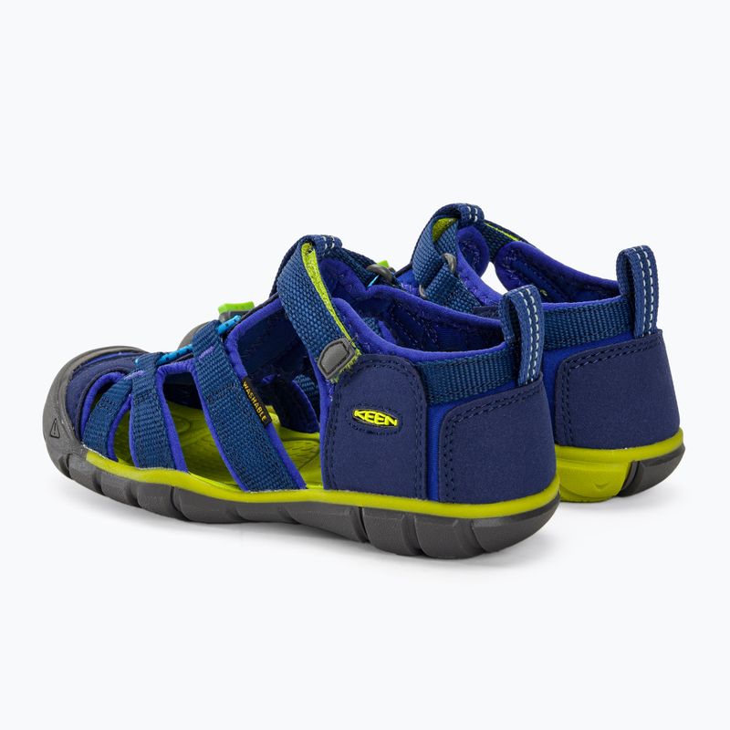 Детски сандали KEEN Seacamp II CNX blue depths/chartreuse 3