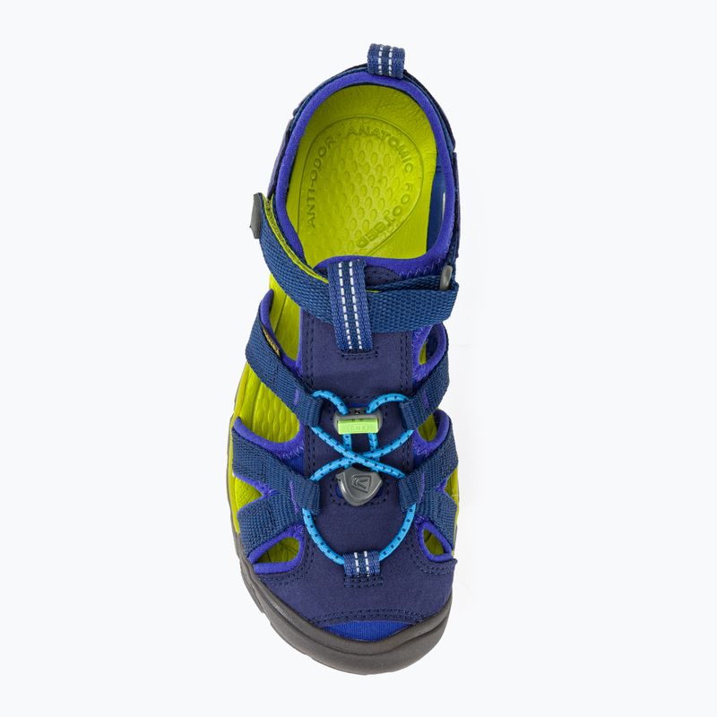 Младежки сандали KEEN Seacamp II CNX blue depths/chartreuse 6