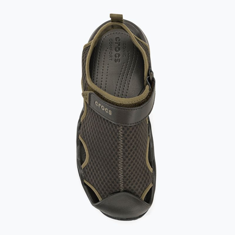 Мъжки сандали Crocs Swiftwater Mesh Deck espresso 5
