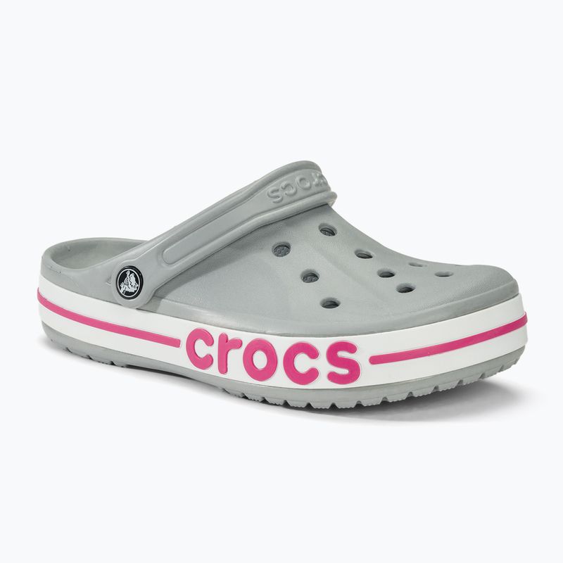 Джапанки Crocs Bayaband Clog light grey/candy pink 2