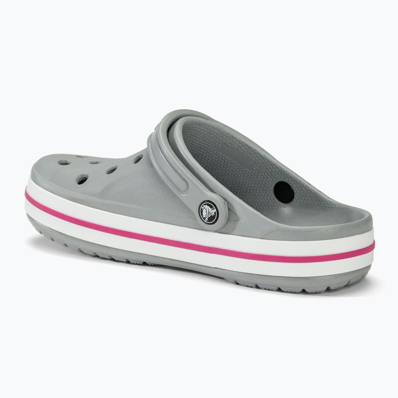 Джапанки Crocs Bayaband Clog light grey/candy pink 3