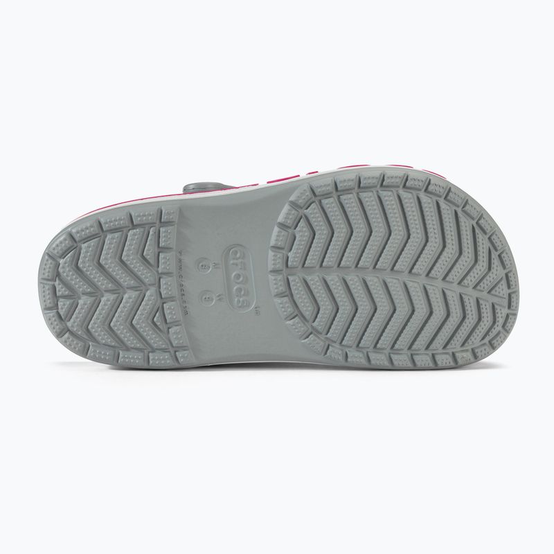 Джапанки Crocs Bayaband Clog light grey/candy pink 5