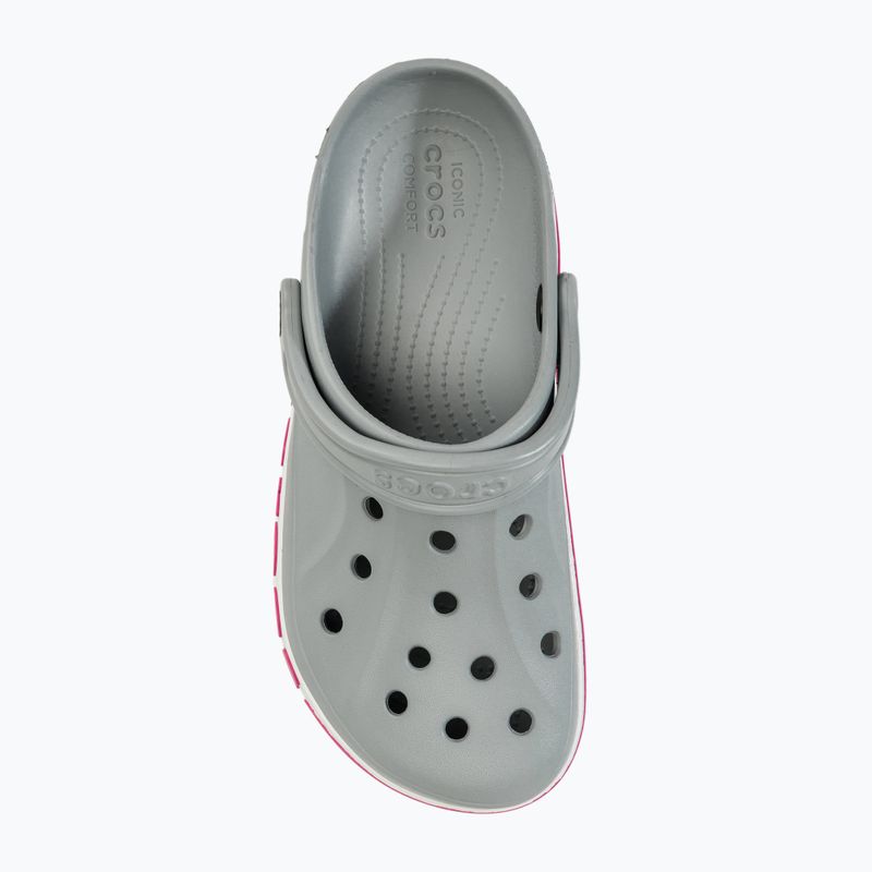 Джапанки Crocs Bayaband Clog light grey/candy pink 6