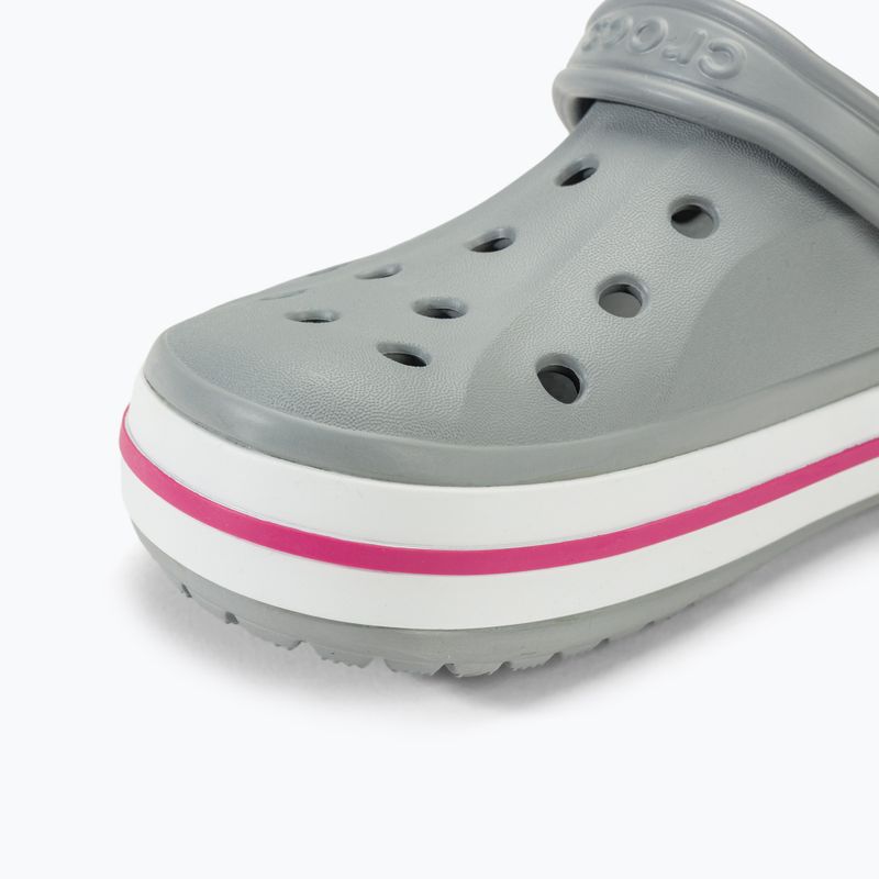 Джапанки Crocs Bayaband Clog light grey/candy pink 8
