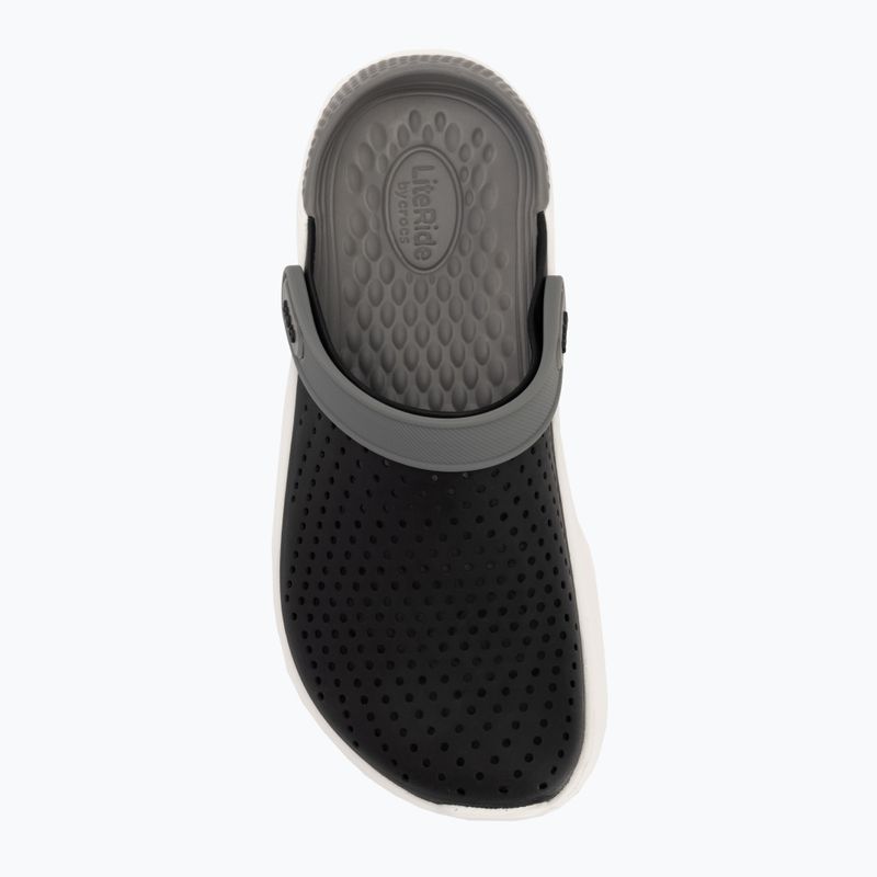 Джапанки Crocs LiteRide Clog black/smoke 6