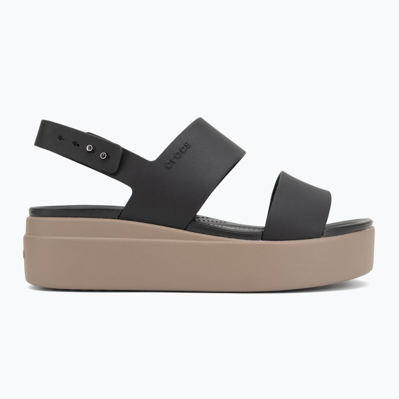 Дамски сандали  Crocs Brooklyn Low Wedge black/mushroom 2