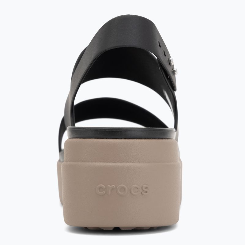 Дамски сандали  Crocs Brooklyn Low Wedge black/mushroom 6