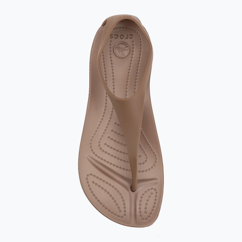 Дамски джапанки Crocs Sexi Flip bronze 5