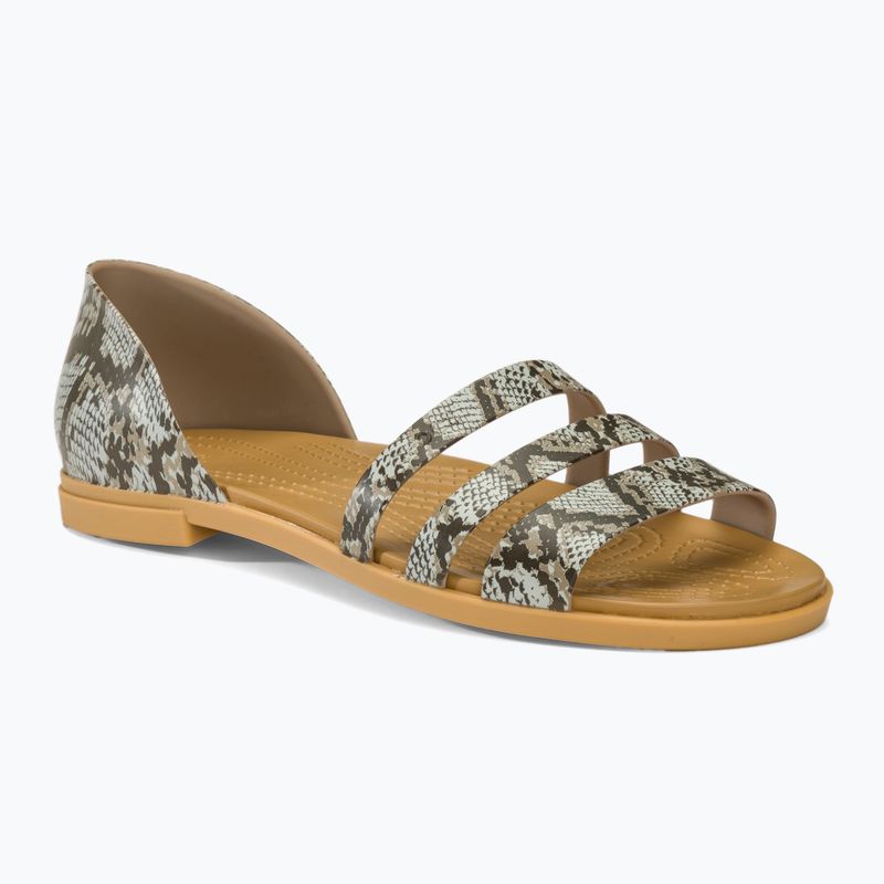 Дамски сандали Crocs Tulum Open Flat mushroom/stucco
