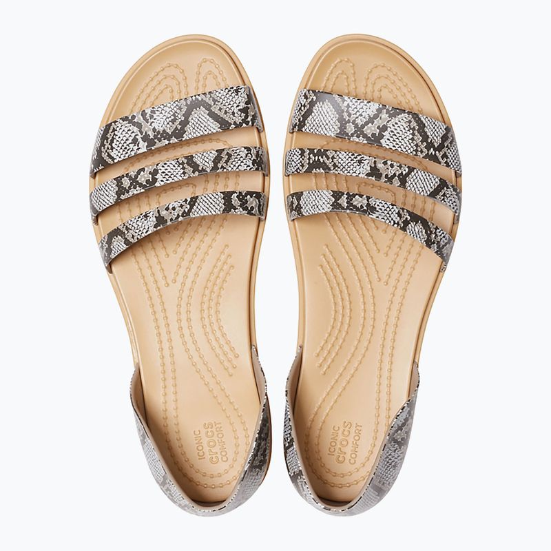Дамски сандали Crocs Tulum Open Flat mushroom/stucco 12