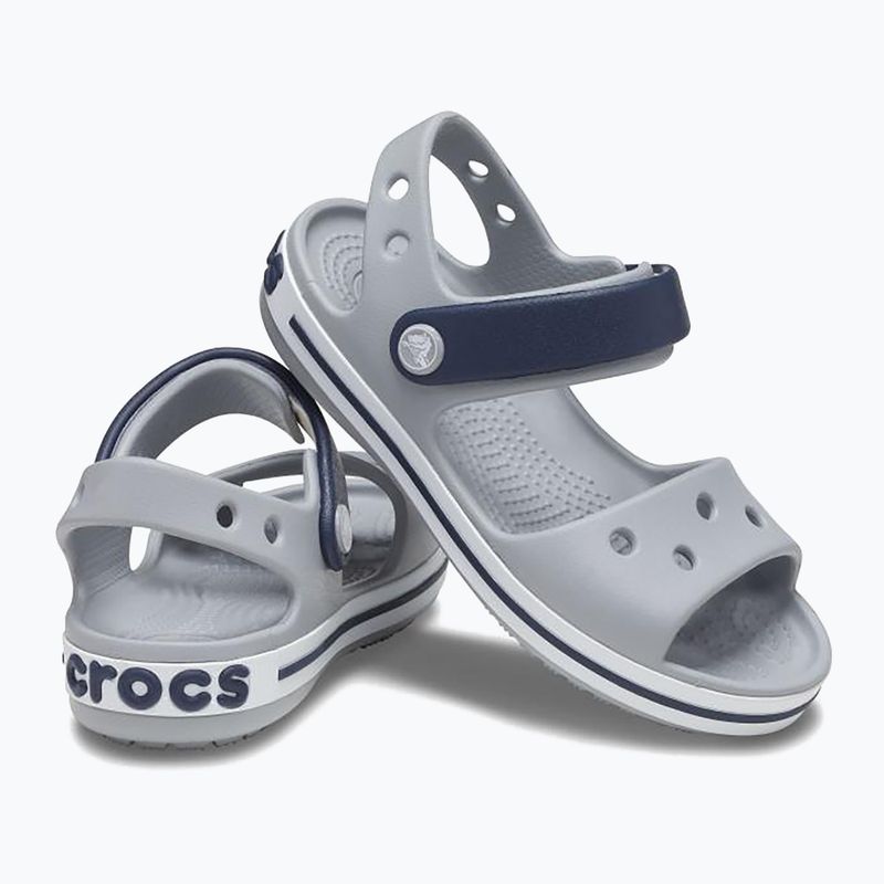 Детски сандал Crocs Crockband светло сиво/наситно 10