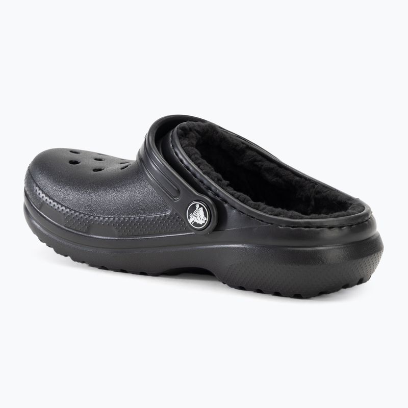 Детски джапанки Crocs Classic Lined Clog black/black 4