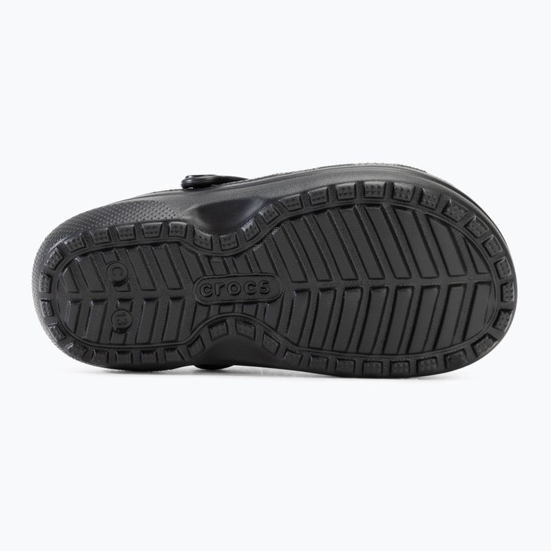 Детски джапанки Crocs Classic Lined Clog black/black 5