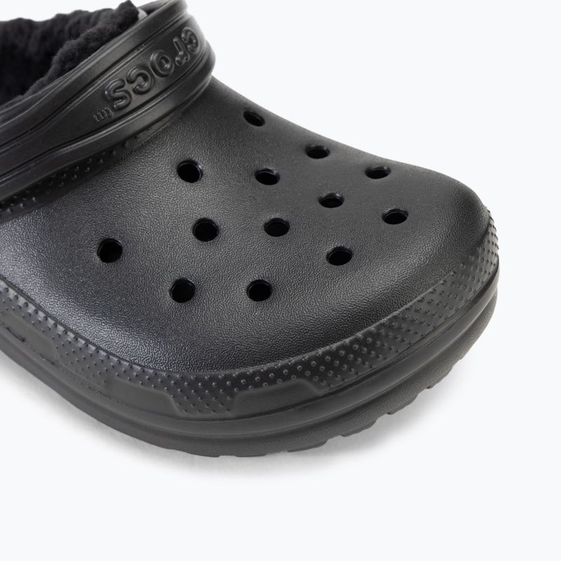 Детски джапанки Crocs Classic Lined Clog black/black 8