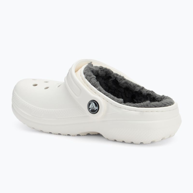 Детски джапанки Crocs Classic Lined Clog Kids white/grey 4