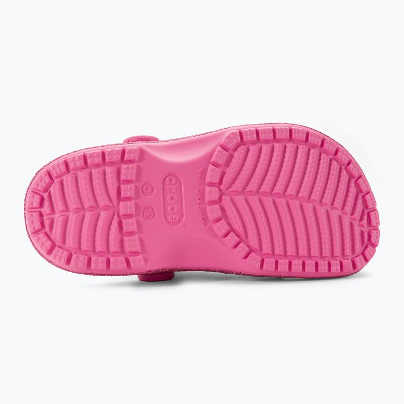 Детски джапанки Crocs Classic Glitter Clog pink lemonade 6