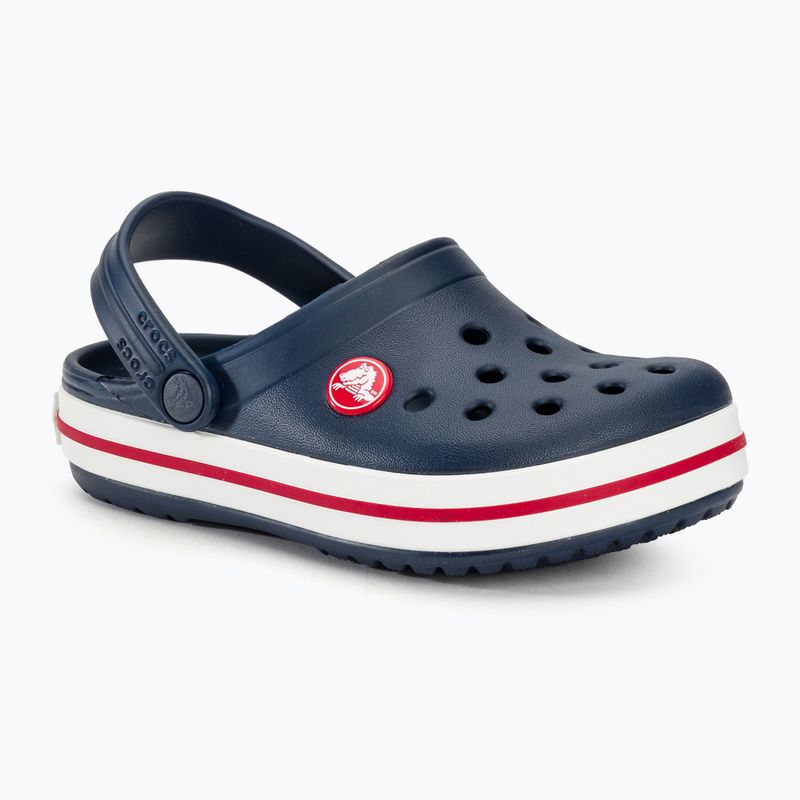 Детски джапанки Crocs Crocband Clog в тъмносиньо/червено 2