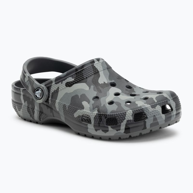 Crocs Classic Printed Camo Clog slate grey/multi джапанки 2