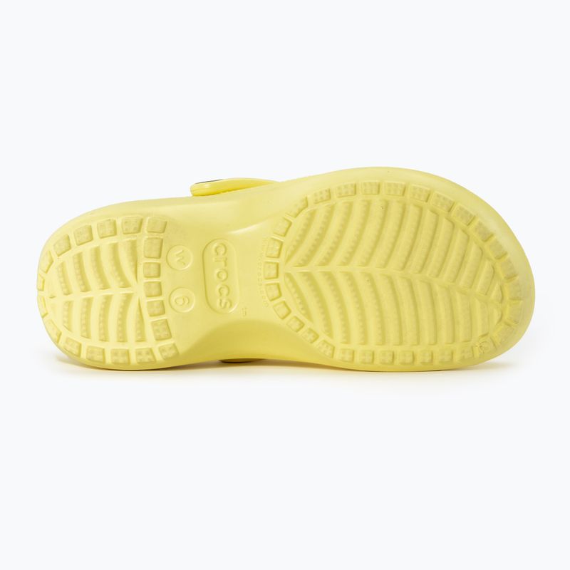 Дамски джапанки Crocs Classic Platform Clog banana 5