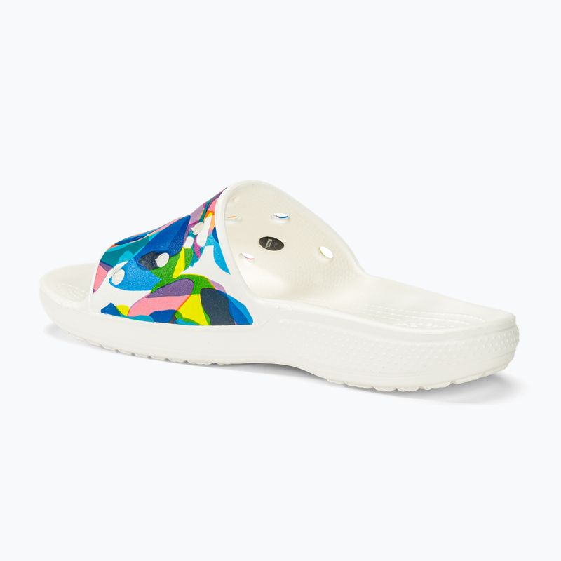 Джапанки Crocs Classic Crocs Bubble Block Slide white/multi 3
