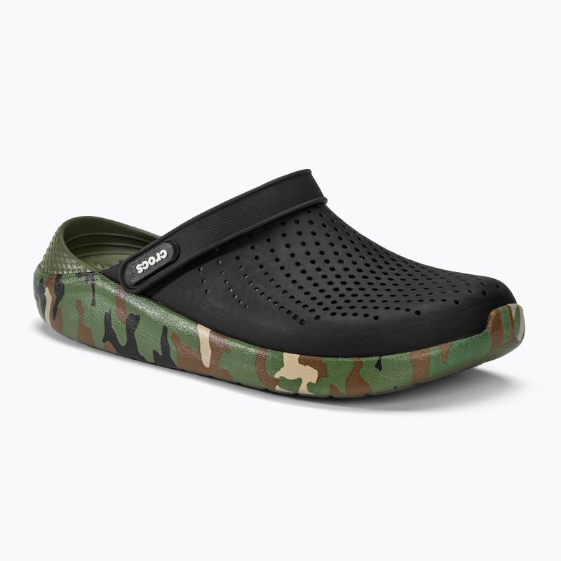 Джапанки Crocs LiteRide Printed Camo Clog black/multi 2