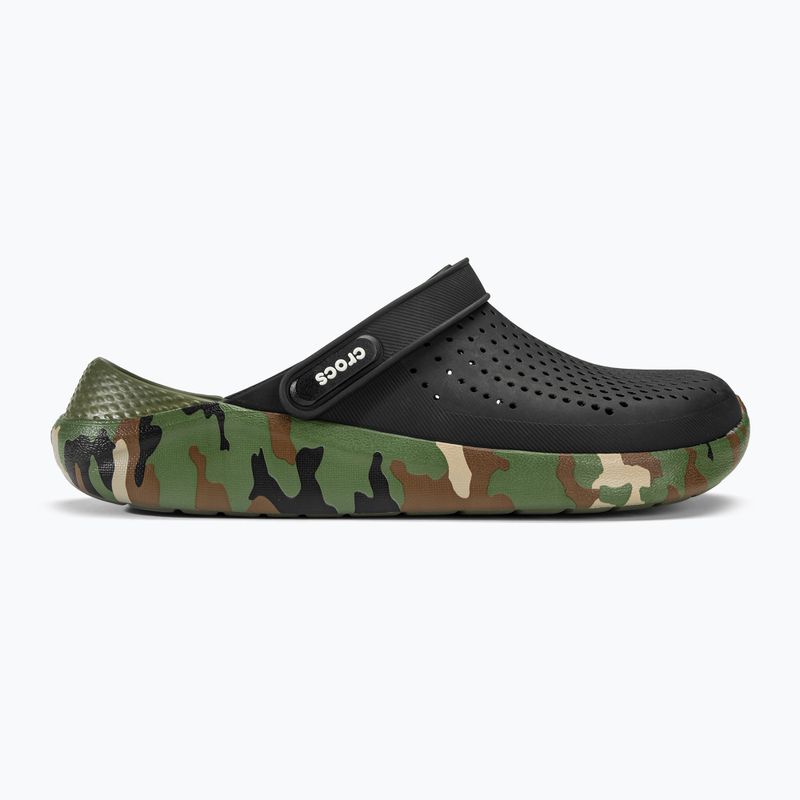 Джапанки Crocs LiteRide Printed Camo Clog black/multi 3