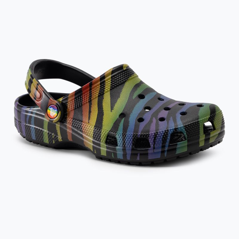 Дамски чехли Crocs Classic Seasonal Printed zebra rainbow 2