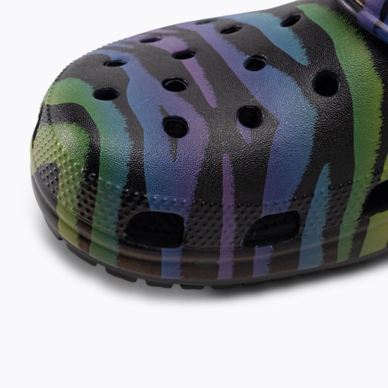 Дамски чехли Crocs Classic Seasonal Printed zebra rainbow 8