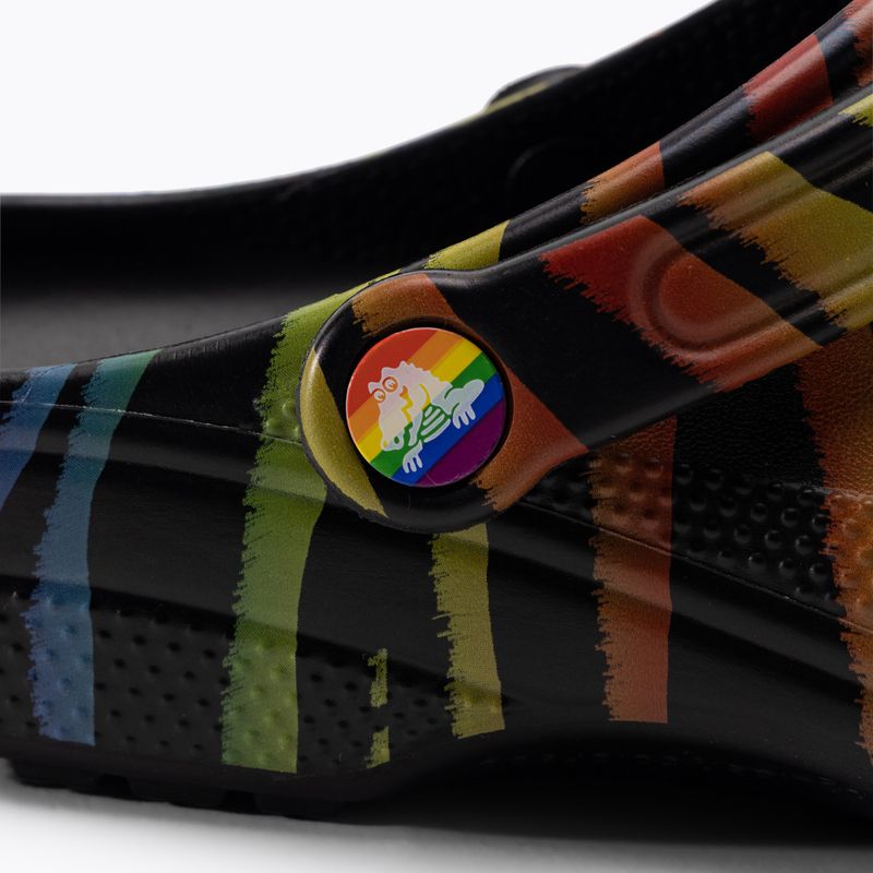 Дамски чехли Crocs Classic Seasonal Printed zebra rainbow 9