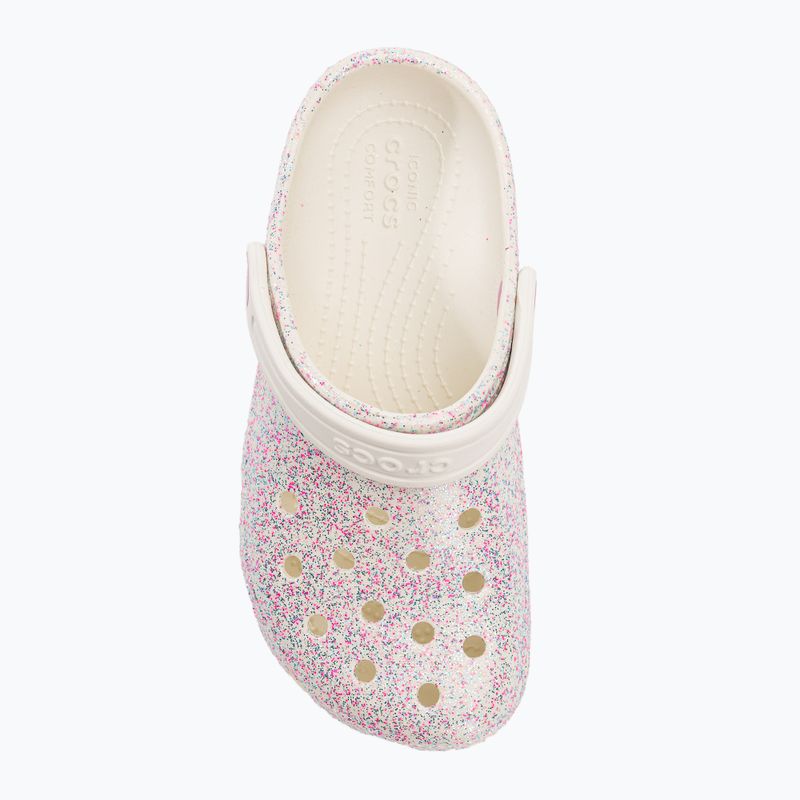 Crocs Classic Glitter Clog детски джапанки bianco sporco 7