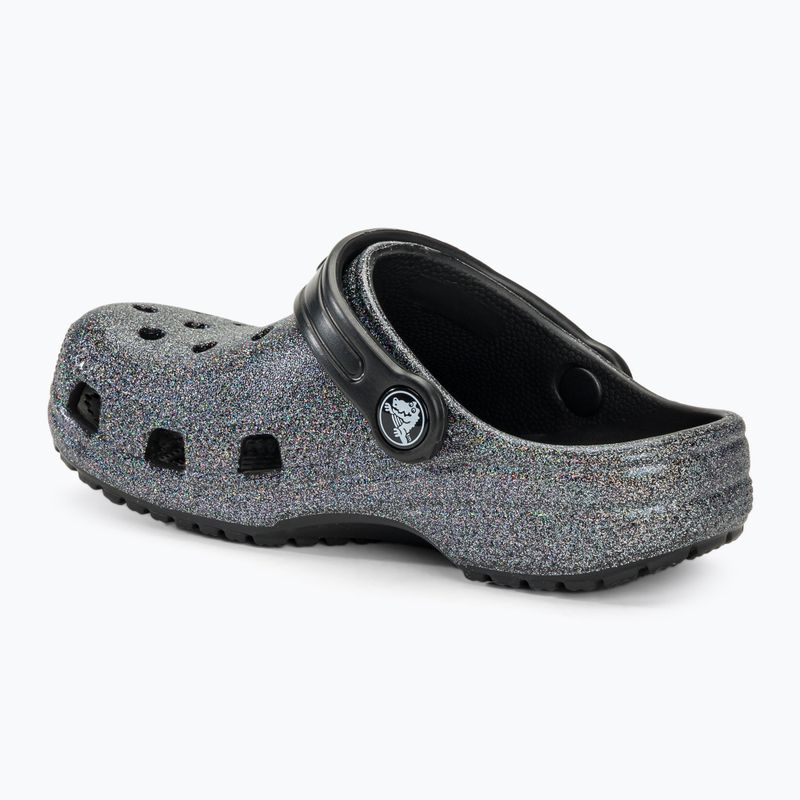 Детски чехли Crocs Classic Glitter Clog black 4